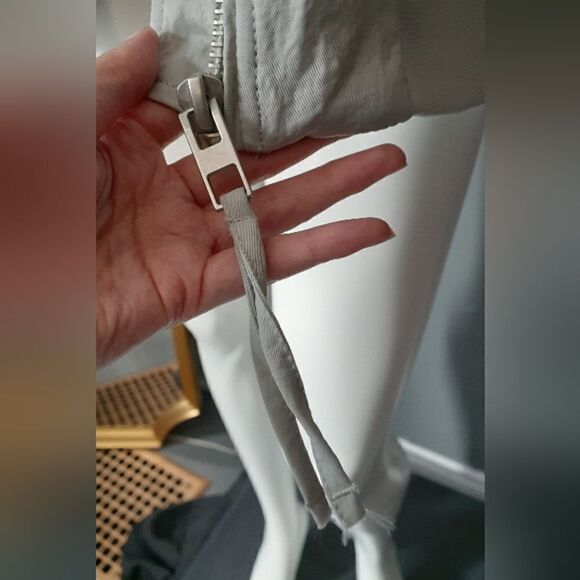 Zara lightweight Pastel Grey Bomber Jacket - Picture 4 of 9